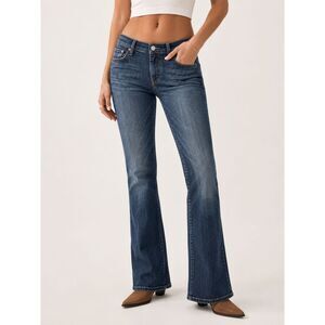 7 For All Mankind Bootcut Jeans Womens 29 Stretch Medium Wash USA Made Denim